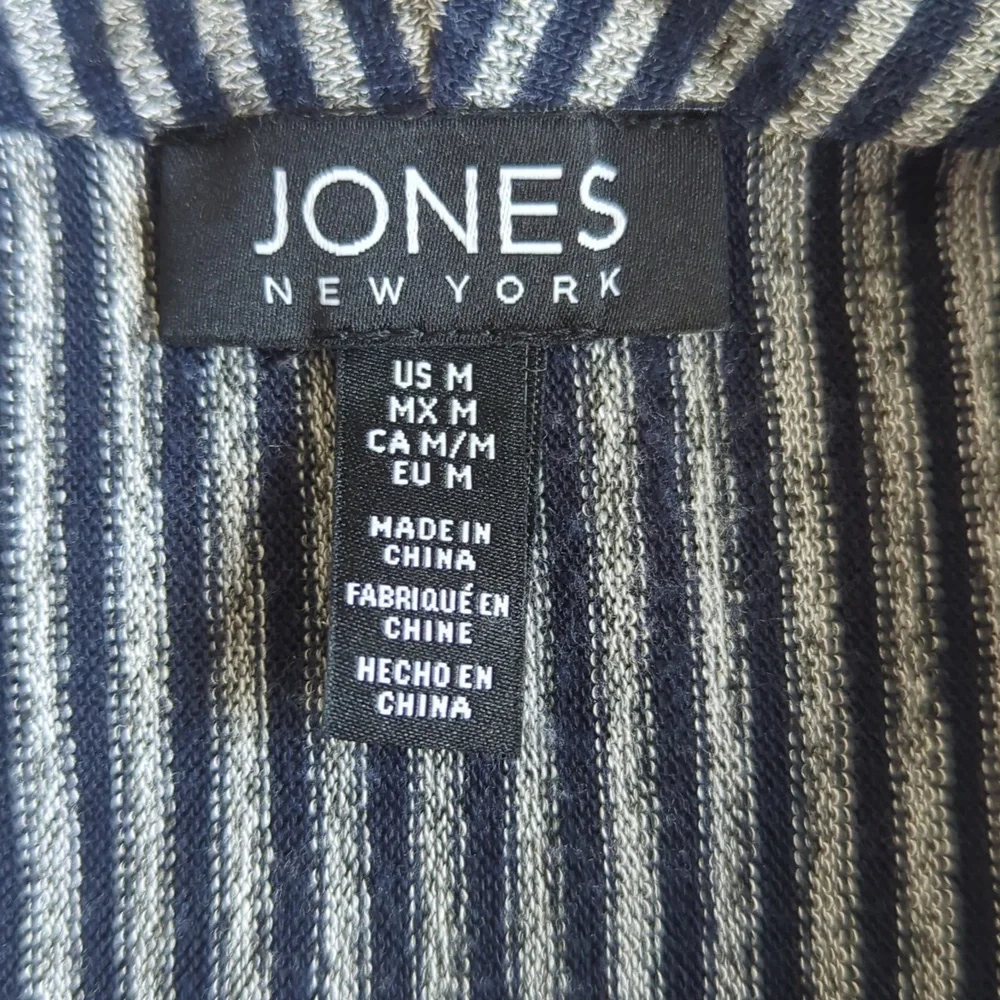Jones New York Striped Cowl Neck Sweater - Picture 7 of 15